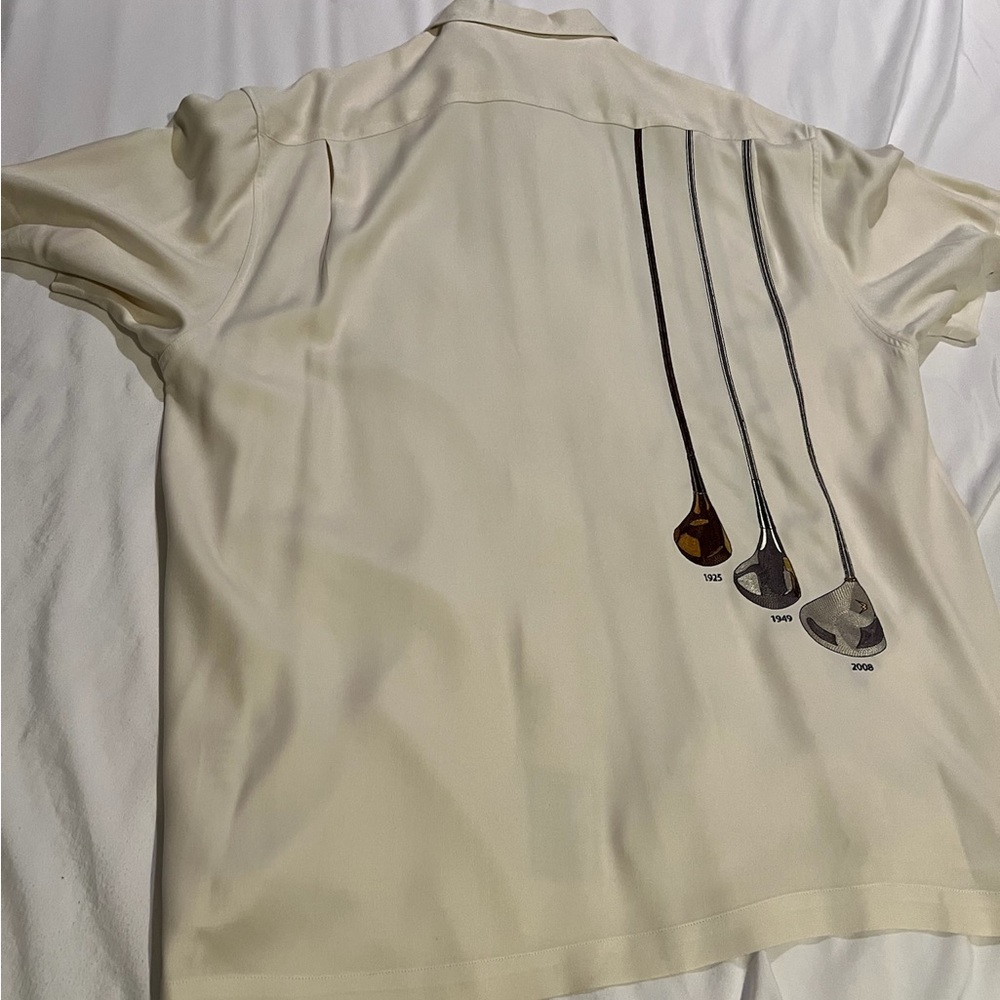 Nat Nast Cream Shirt with Graphic Design